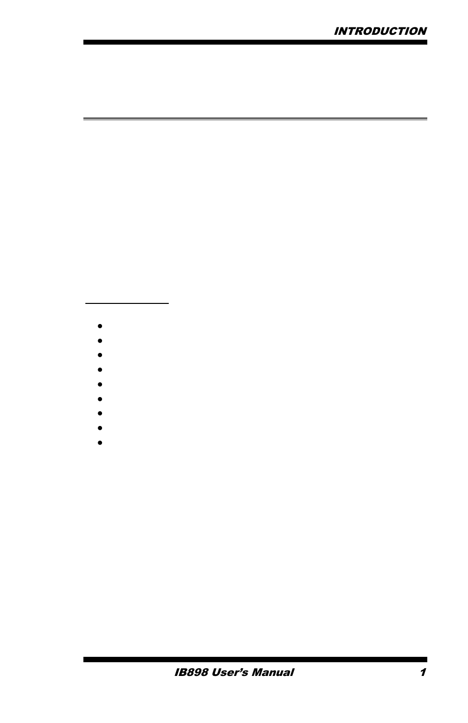 Introduction, Product description | IBASE IB898 User Manual | Page 5 / 58