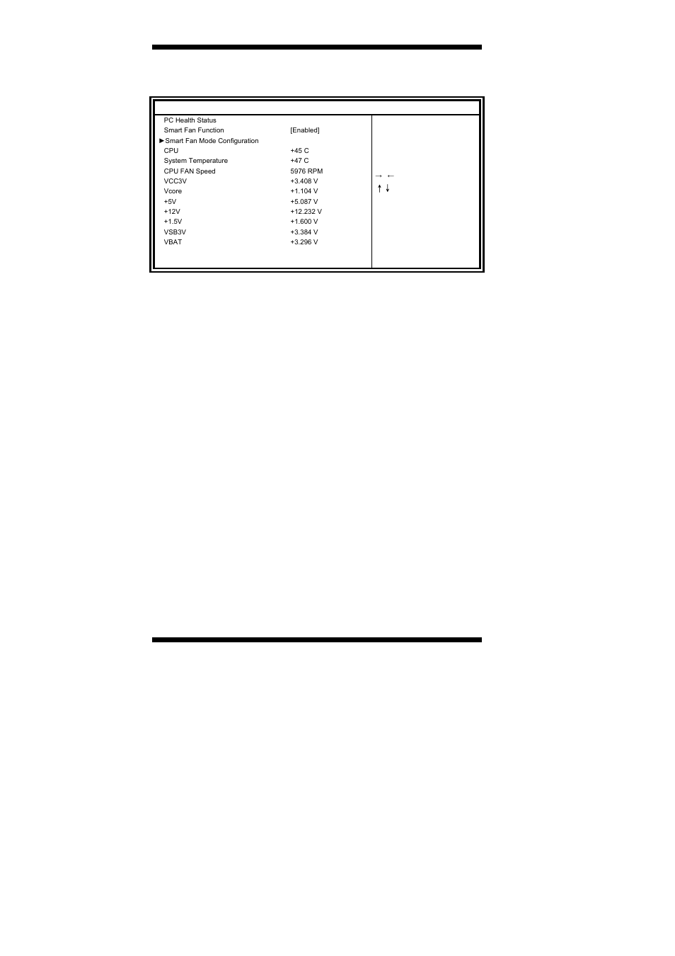 H/w monitor monitor hardware status, Bios setup, Ib905 user’s manual | IBASE IB905 User Manual | Page 36 / 62