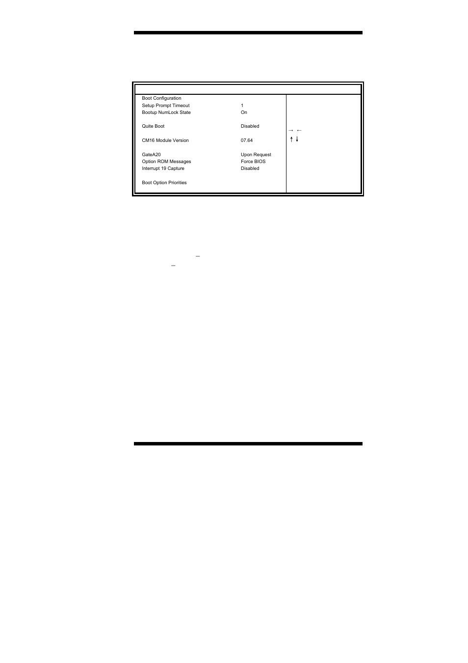Boot settings, Boot option priorities sets the system boot order | IBASE IB905 User Manual | Page 45 / 62