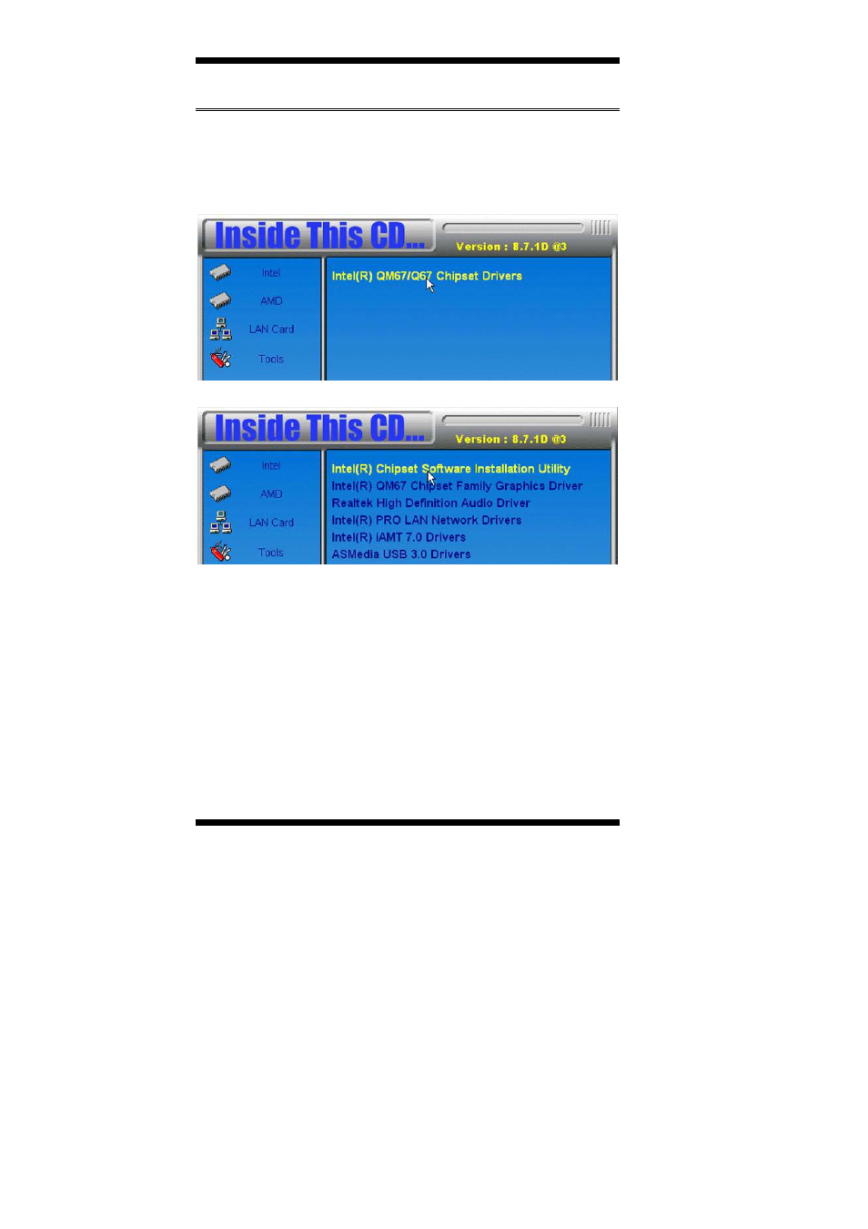 Intel chipset software installation utility | IBASE IB905 User Manual | Page 50 / 62