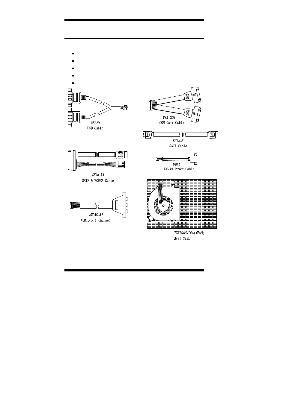 Checklist | IBASE IB905 User Manual | Page 6 / 62