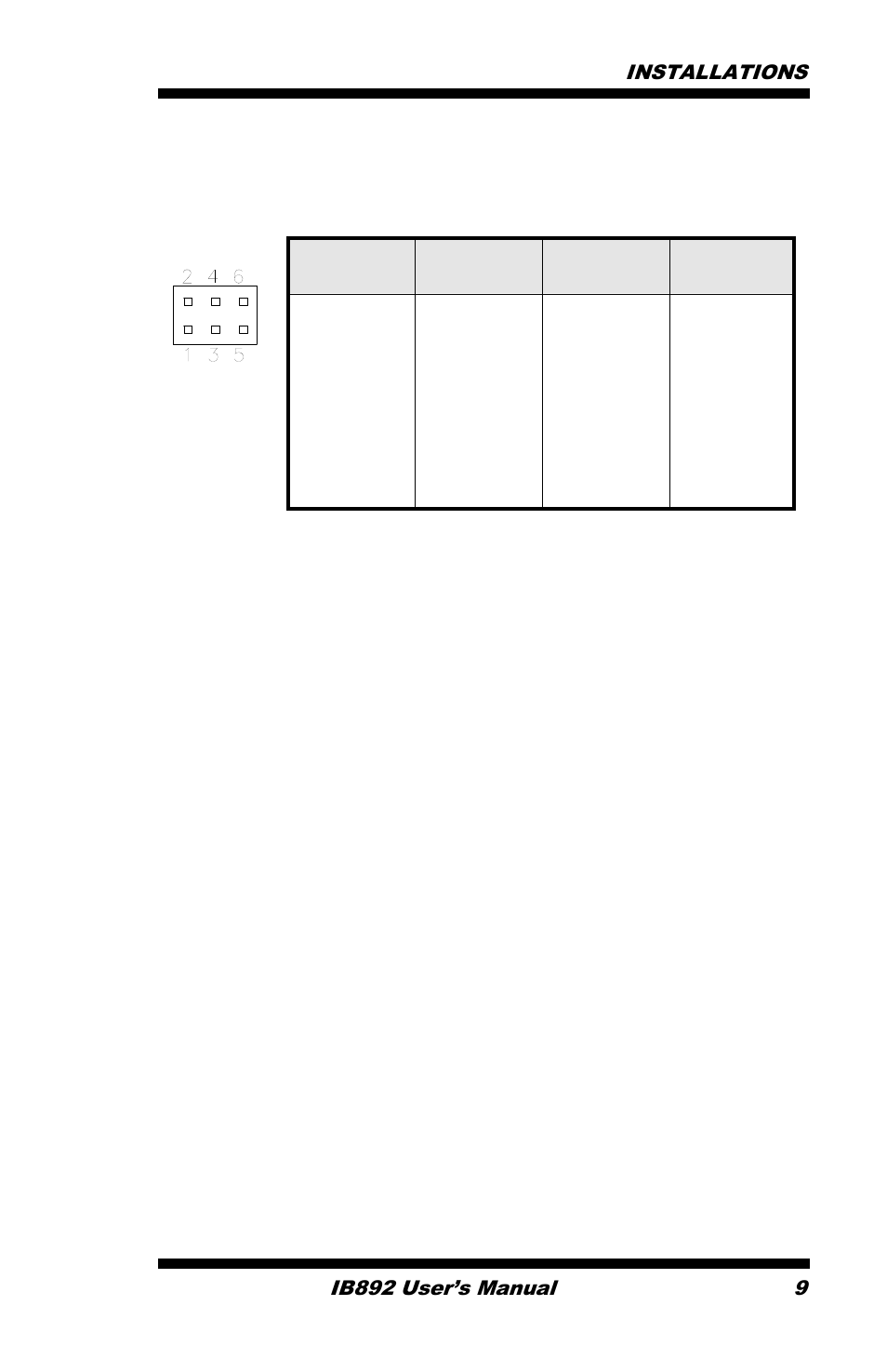 IBASE IB892 User Manual | Page 13 / 56