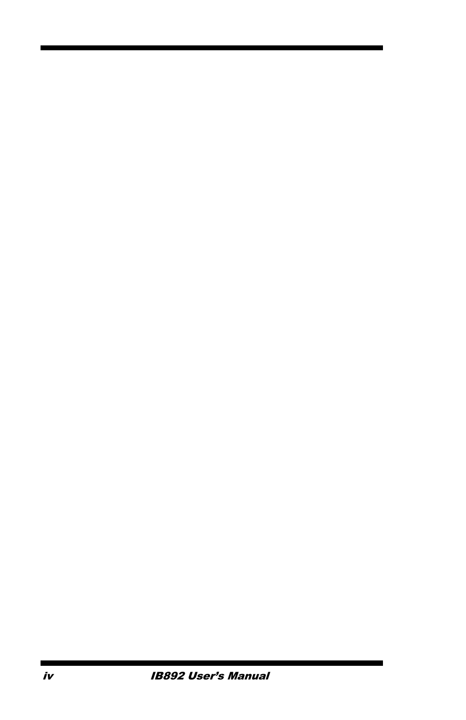 IBASE IB892 User Manual | Page 4 / 56