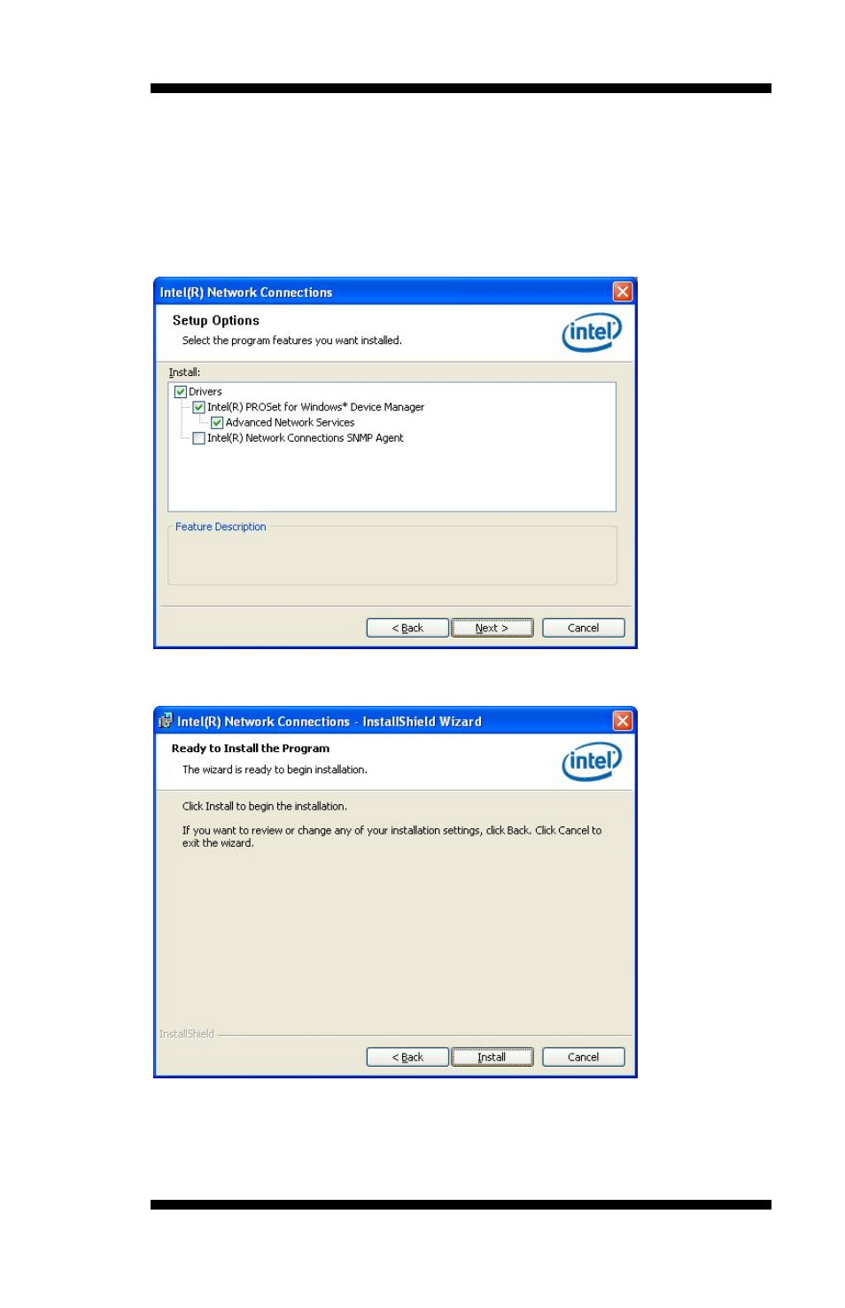 Click install to begin installation of the drivers | IBASE IB882 User Manual | Page 47 / 56