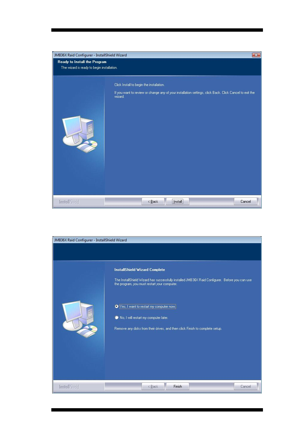 Click install to begin the installation process, Drivers installation | IBASE IB882 User Manual | Page 49 / 56