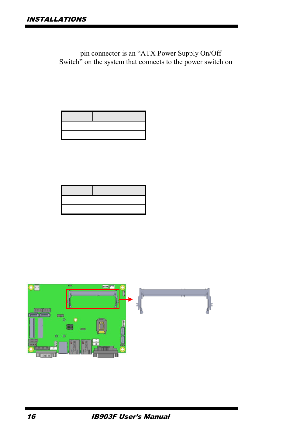 Pin # signal name 5 led(+) 6 led(-) | IBASE IB903 User Manual | Page 20 / 58