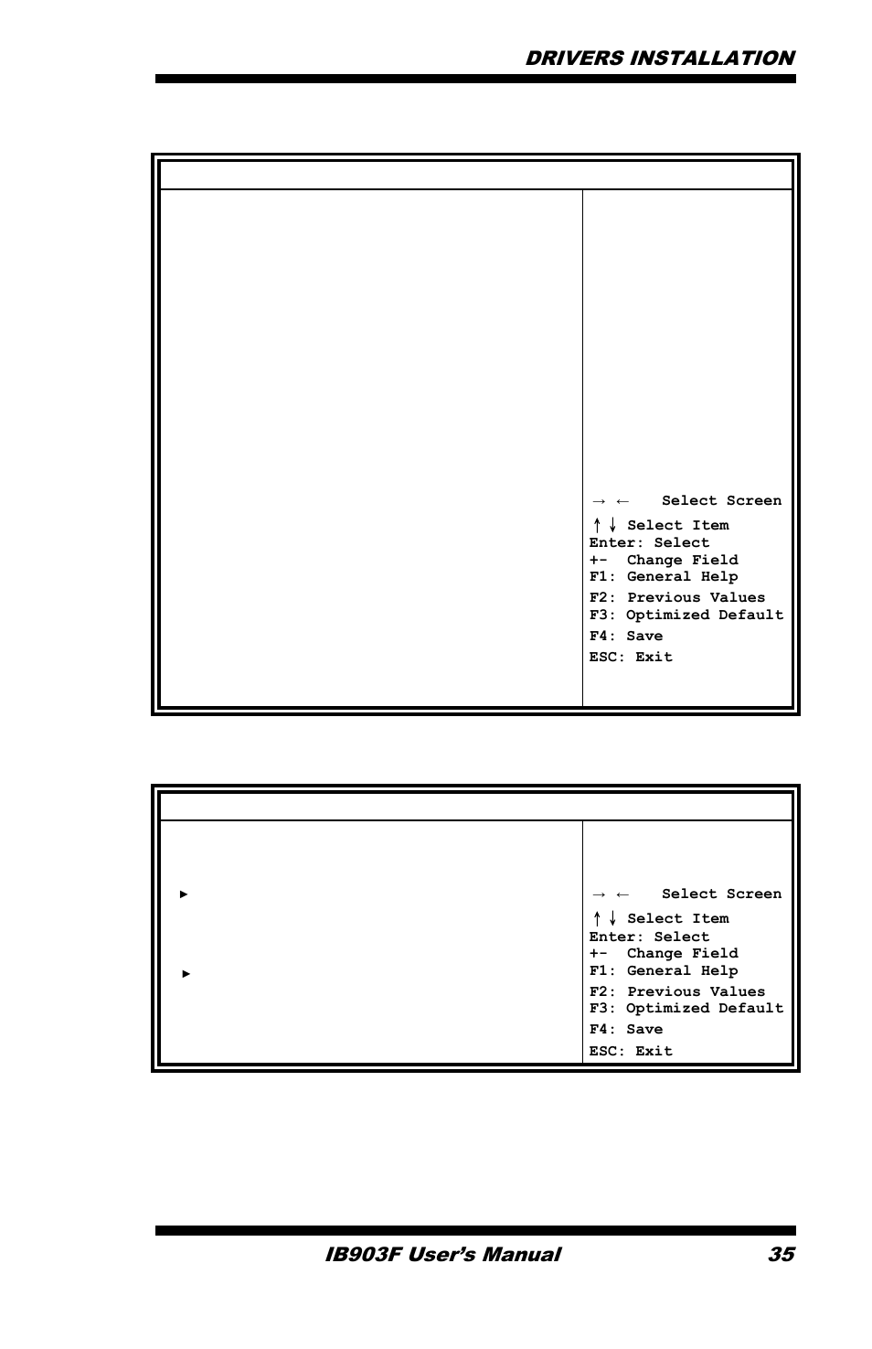 Sb usb configuration options, Chipset | IBASE IB903 User Manual | Page 39 / 58