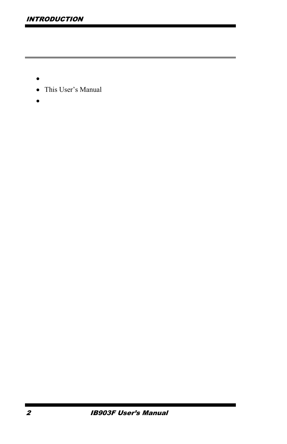 Checklist | IBASE IB903 User Manual | Page 6 / 58