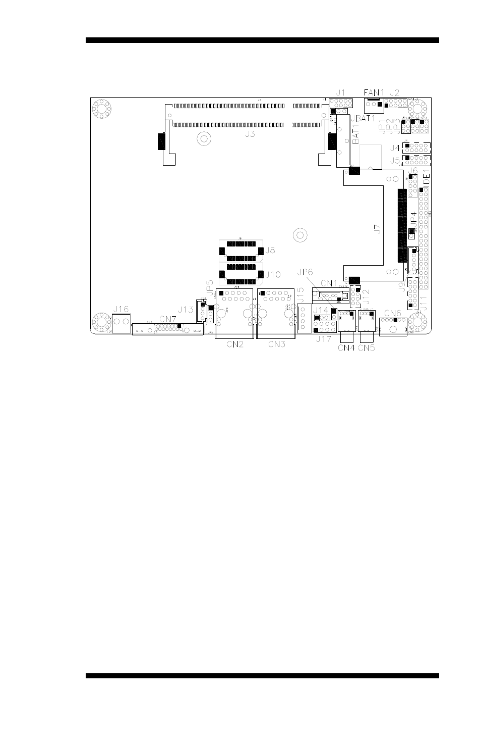 Jumper locations on ib886 | IBASE IB886 User Manual | Page 13 / 60