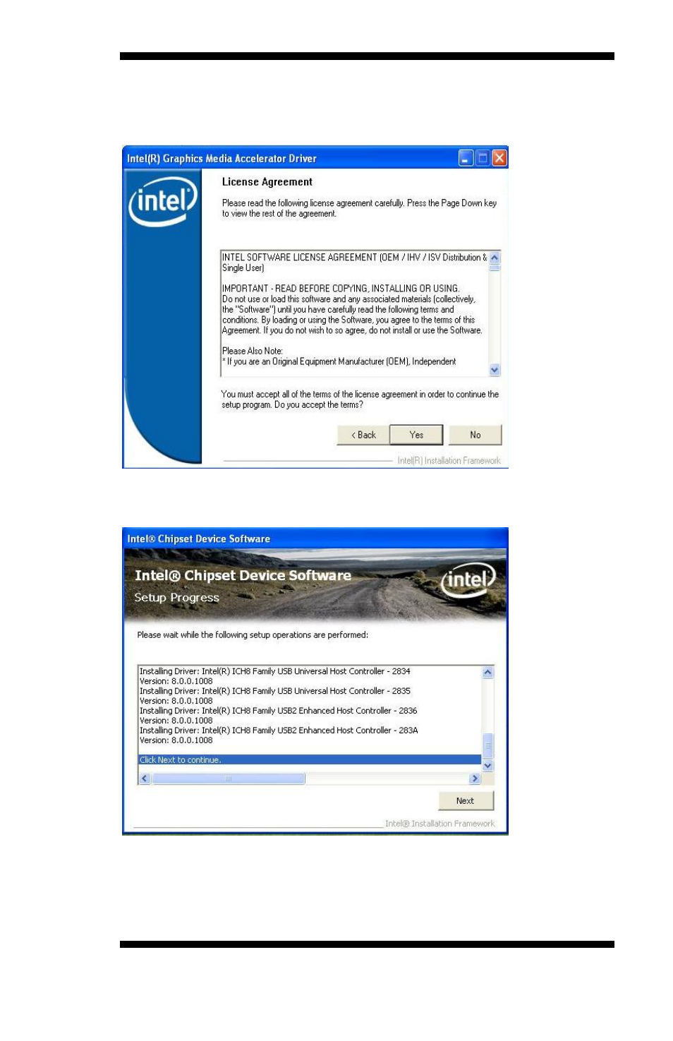 Drivers installation | IBASE IB886 User Manual | Page 49 / 60