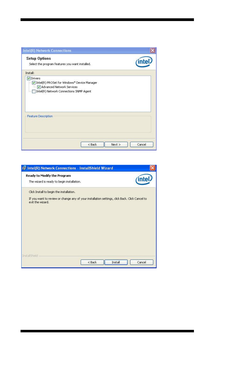 Click install to begin installation of the drivers, Drivers installation, Ib886 user’s manual | IBASE IB886 User Manual | Page 54 / 60