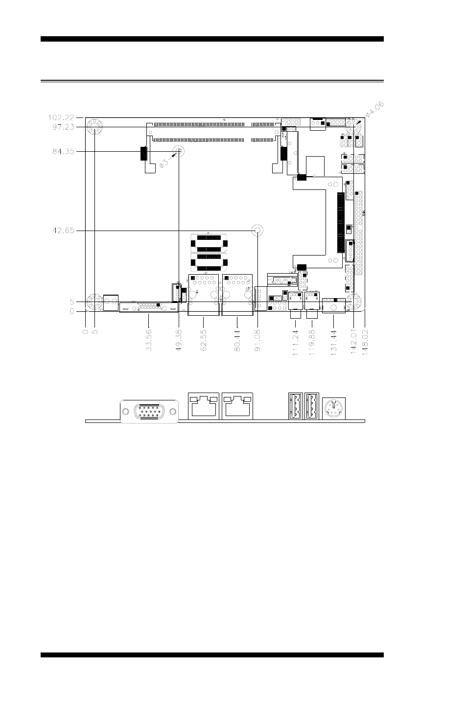 Board dimensions | IBASE IB886 User Manual | Page 8 / 60