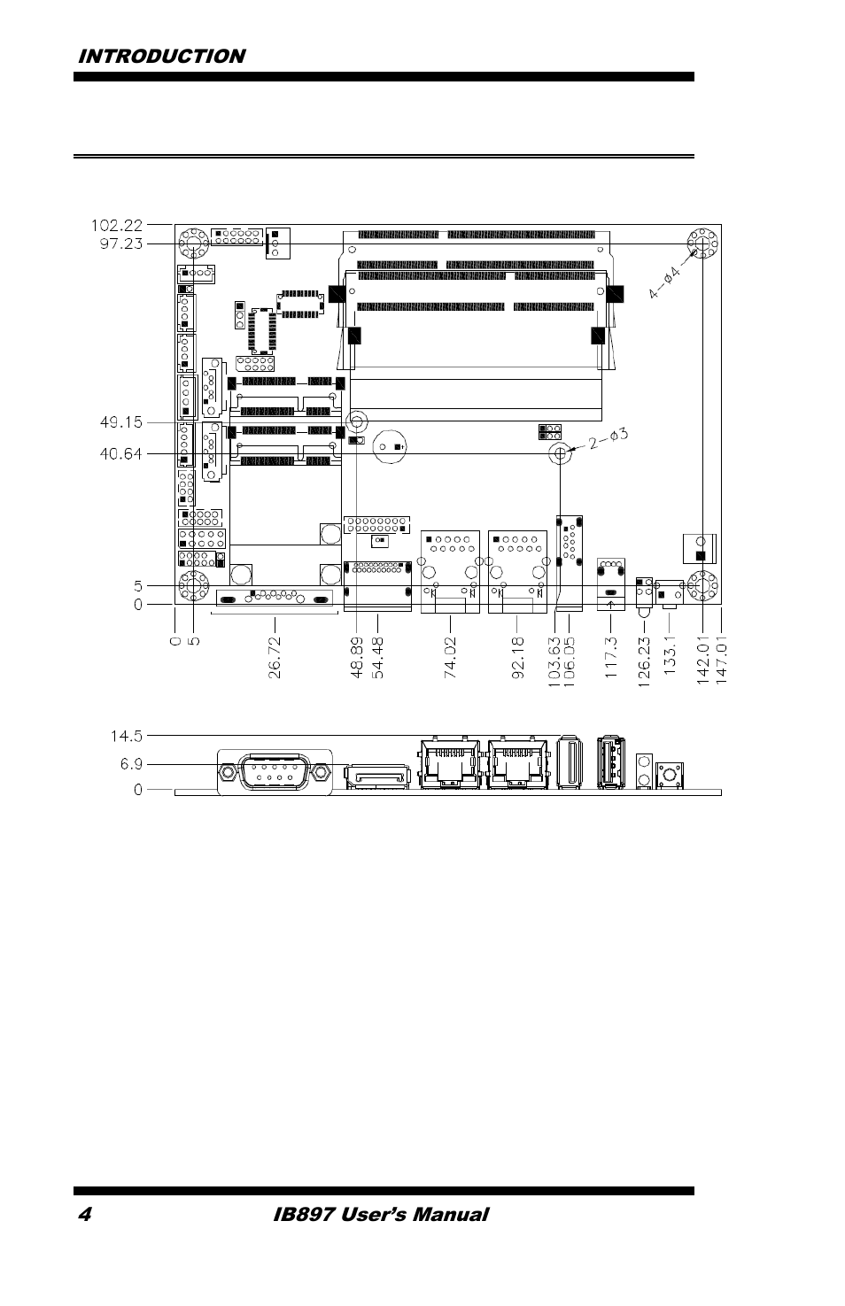 Board dimensions | IBASE IB897 User Manual | Page 8 / 64