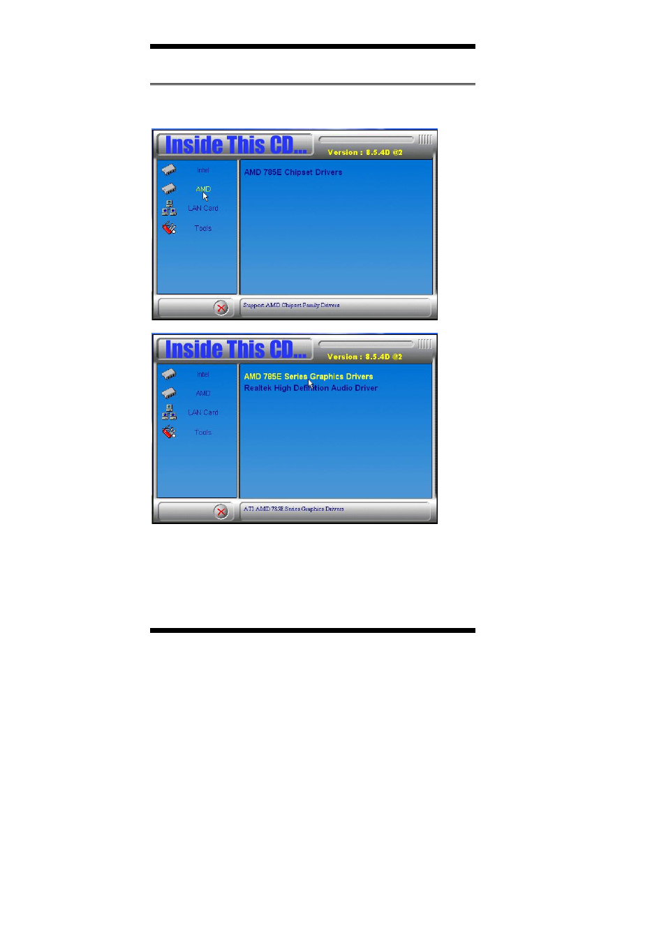 Vga drivers installation | IBASE IB889 User Manual | Page 42 / 56