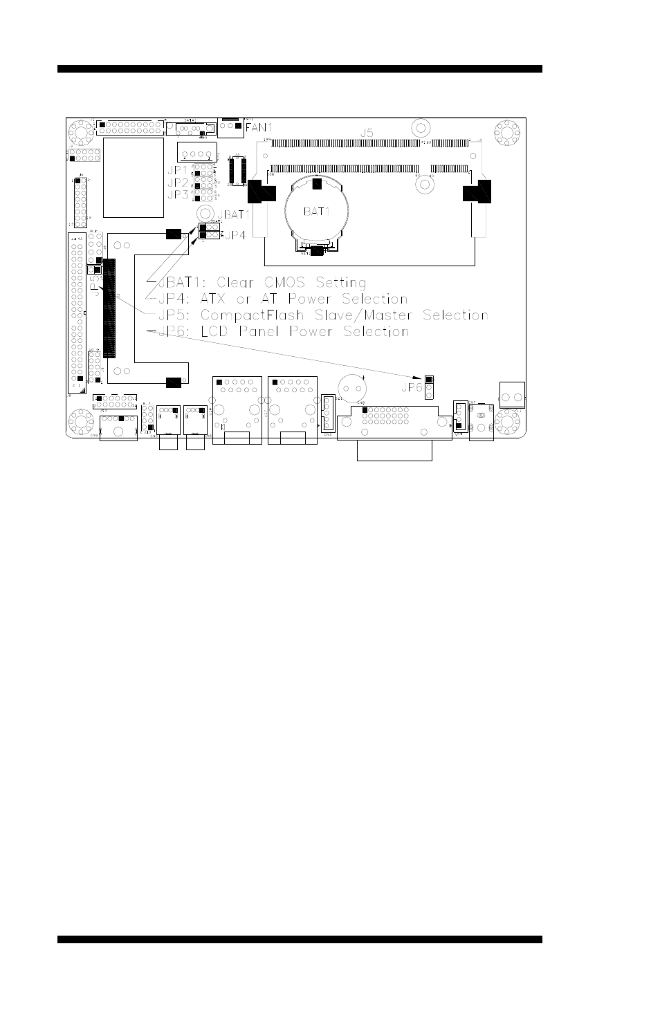 Jumper locations on ib885 | IBASE IB885 User Manual | Page 12 / 58