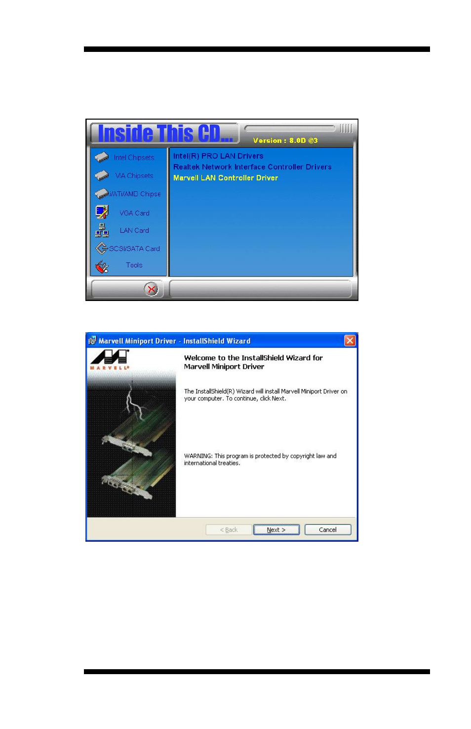 Drivers installation | IBASE IB950 User Manual | Page 57 / 63