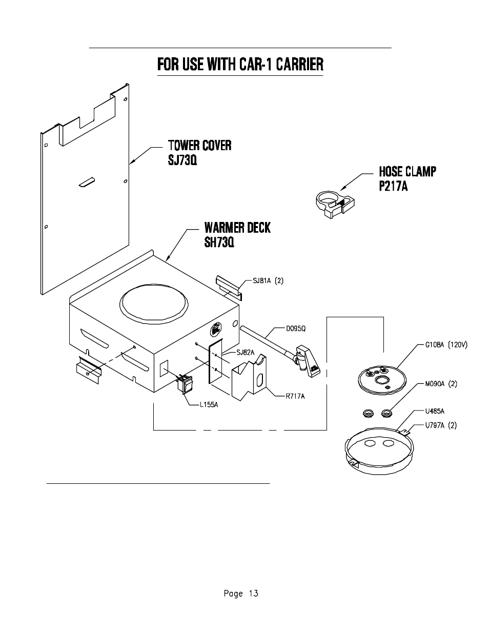 Carrier conversion kit # sk79q | Cecilware JAVA 2-QB User Manual | Page 15 / 17