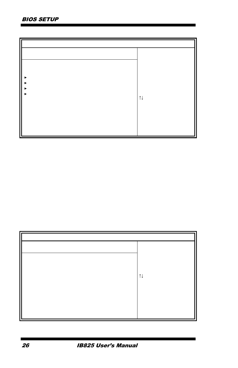 Ata/ide configuration, Legacy ide channels, Bios setup 26 | Ib825 user’s manual, 1) disabled. (2) compatible. (3) enhanced | IBASE IB825 User Manual | Page 30 / 68