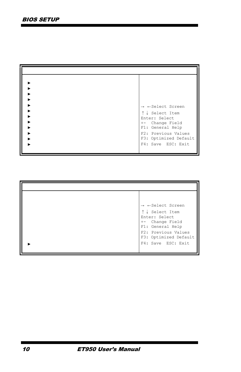 Advanced settings, Pci subsystem settings, Bios setup | Et950 user’s manual | IBASE ET950 User Manual | Page 14 / 68