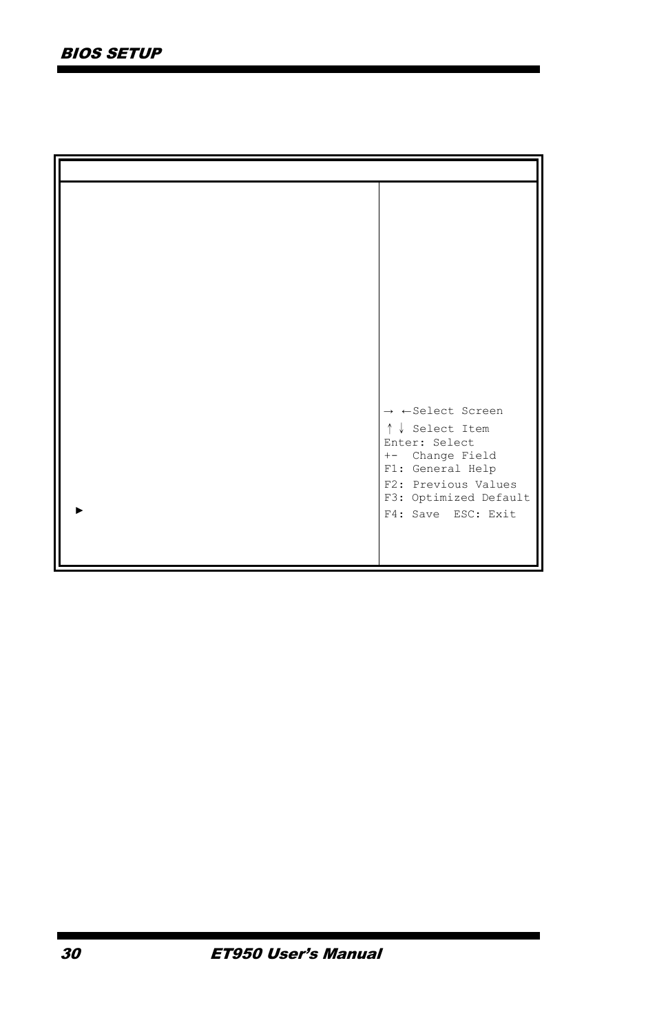 Boot settings, Quiet boot enables/disables quiet boot option, Boot option priorities sets the system boot order | Bios setup, Et950 user’s manual | IBASE ET950 User Manual | Page 34 / 68