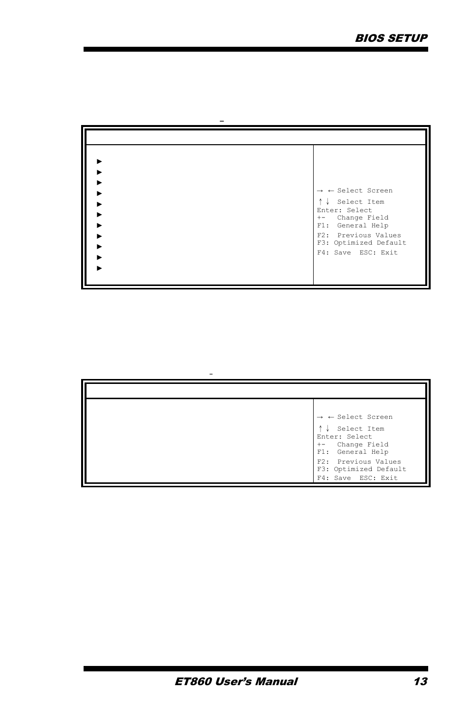 Advanced settings, Acpi settings | IBASE ET860 User Manual | Page 19 / 47