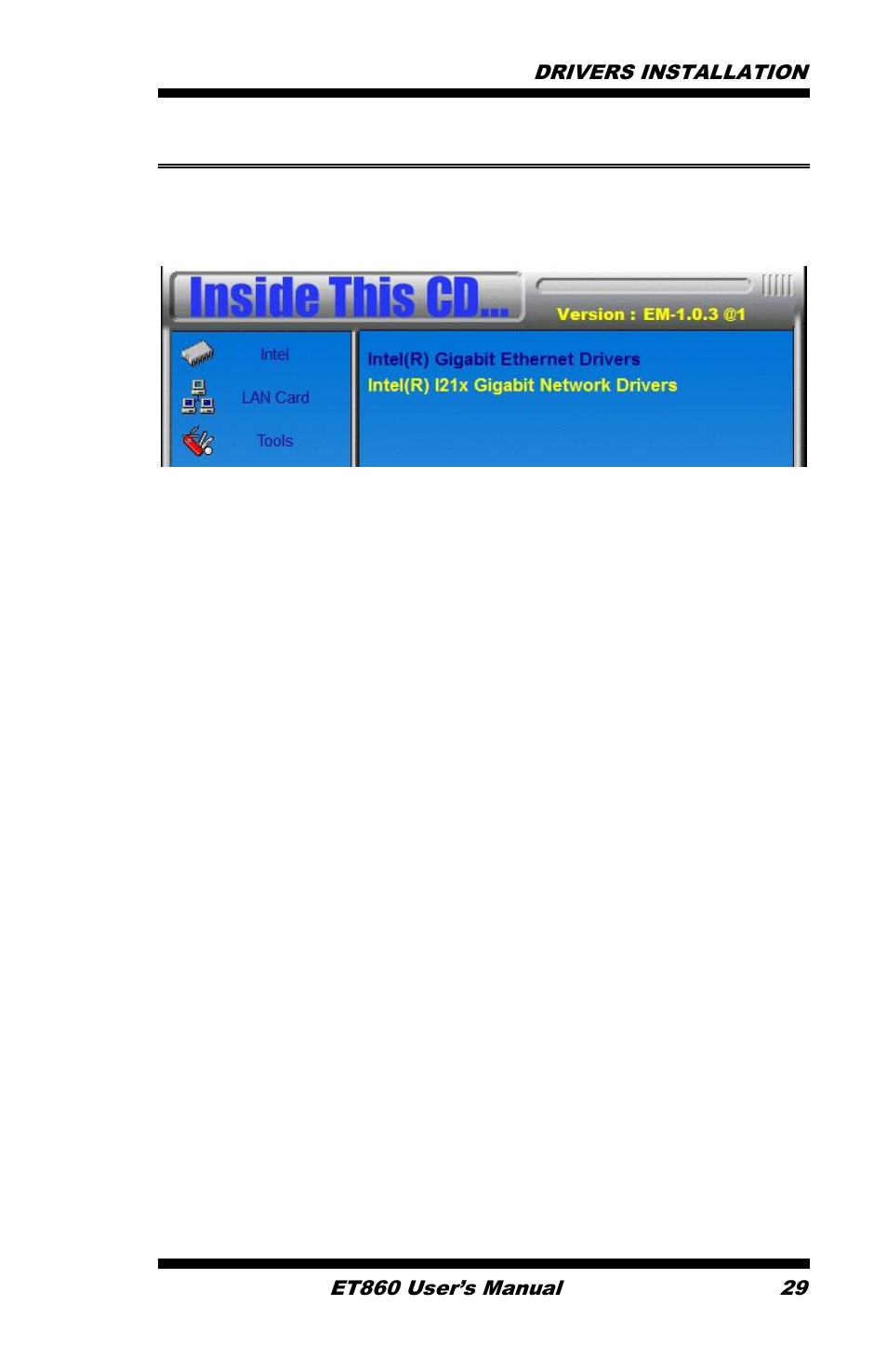 Lan drivers installation, Click next to to agree with the license agreement | IBASE ET860 User Manual | Page 35 / 47