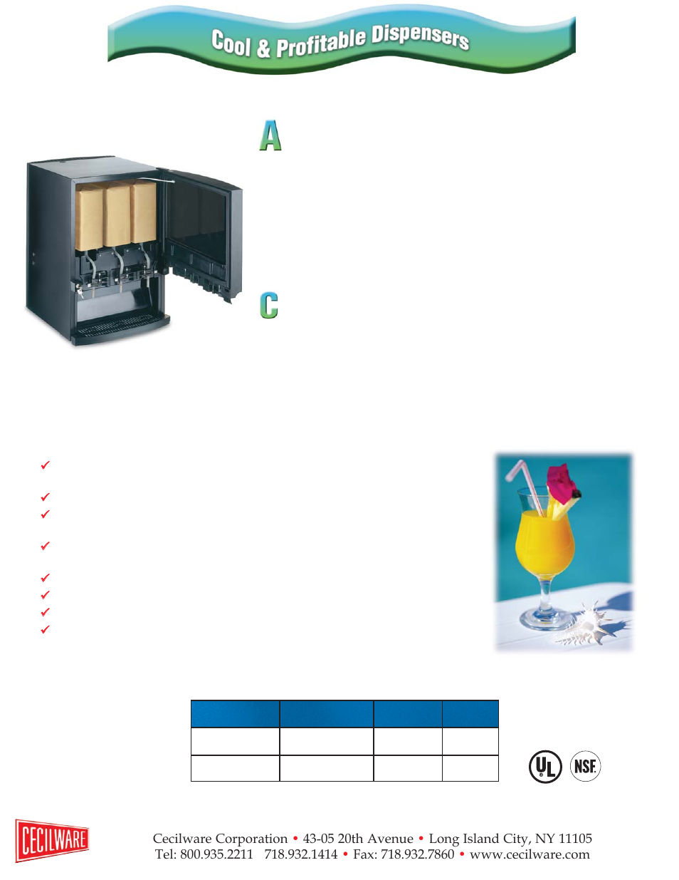 Cecilware Ready To Serve Dispenser User Manual | Page 2 / 2