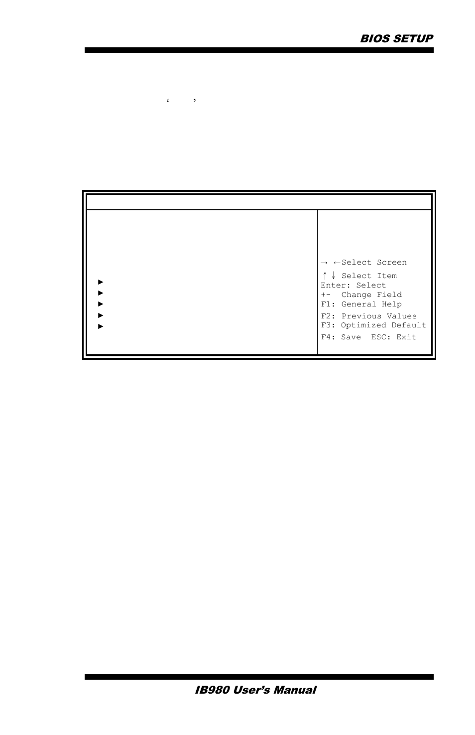 Standby power on s5, Parallel port configuration, Bios setup ib980 user’s manual | Set parameters of parallel port (lpt/lpte) | IBASE IB980 User Manual | Page 45 / 80