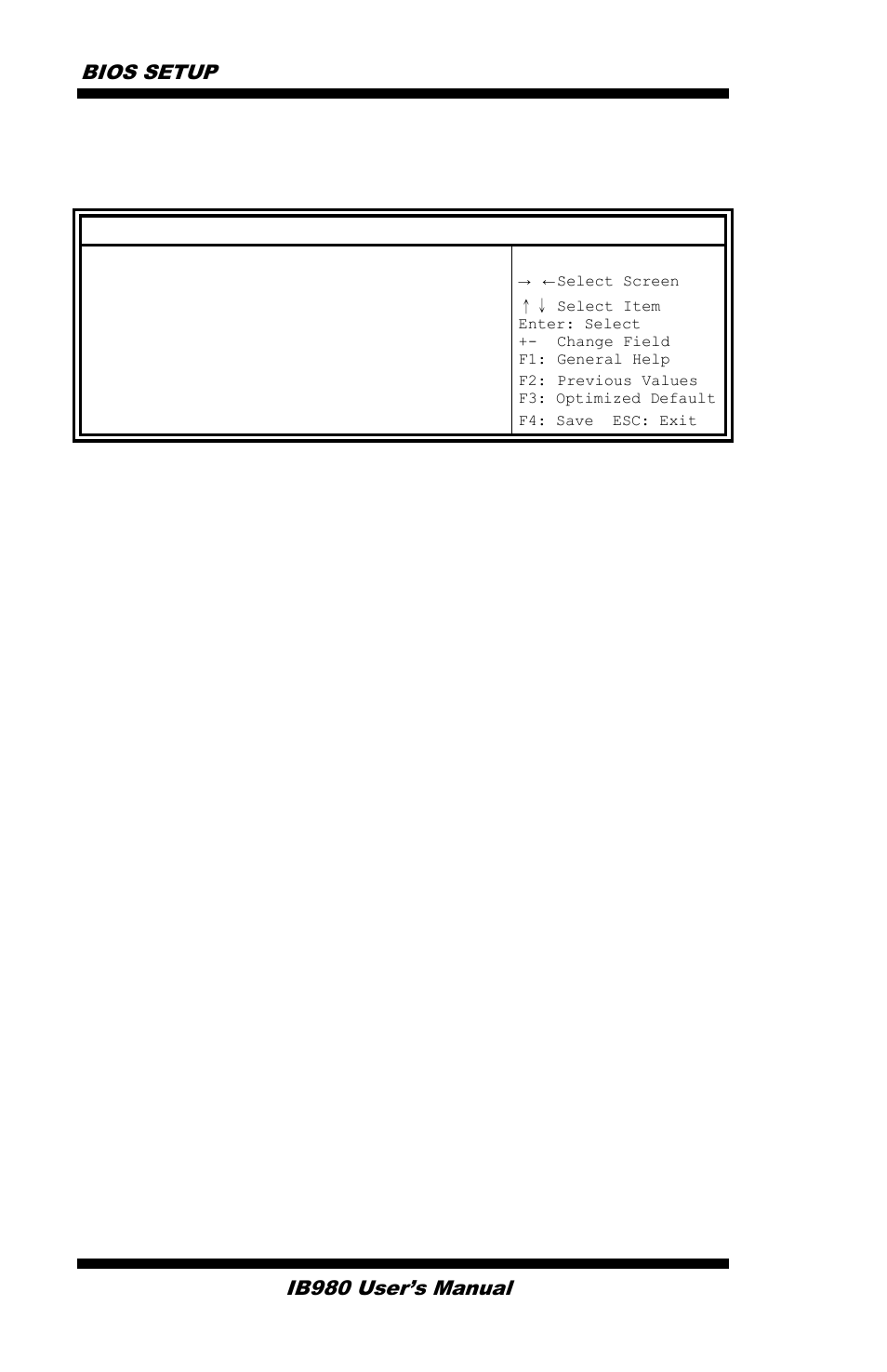 Csm parameters, Bios setup, Ib980 user’s manual | IBASE IB980 User Manual | Page 56 / 80