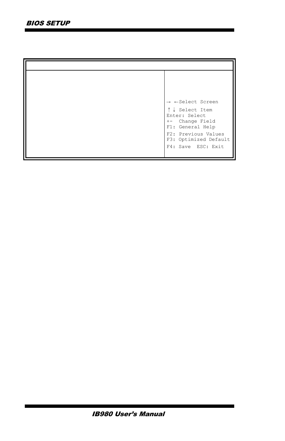 Save & exit settings, Bios setup, Ib980 user’s manual | IBASE IB980 User Manual | Page 58 / 80