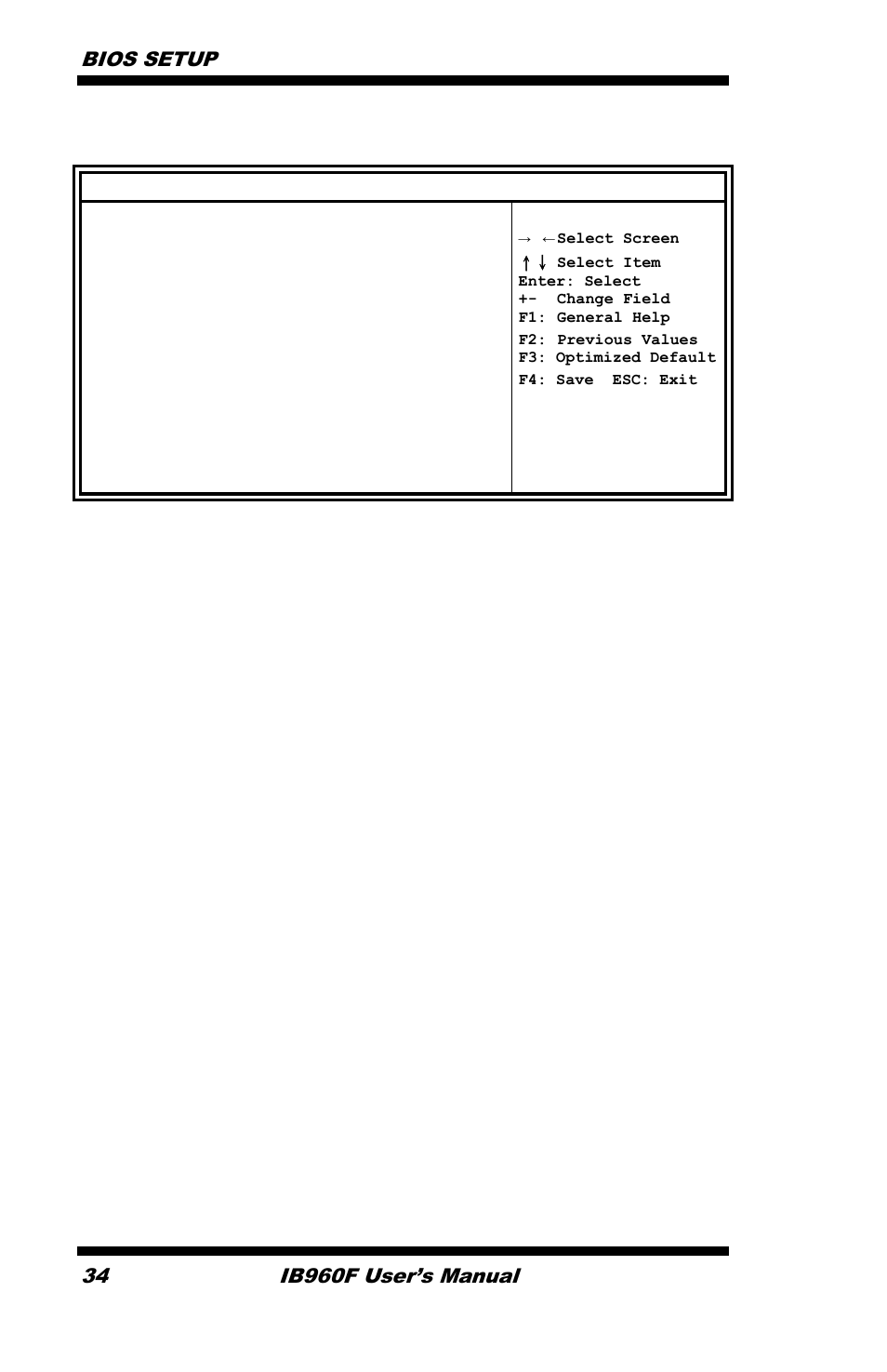 Usb configuration, Bios setup, Ib960f user’s manual | IBASE IB960 User Manual | Page 38 / 64