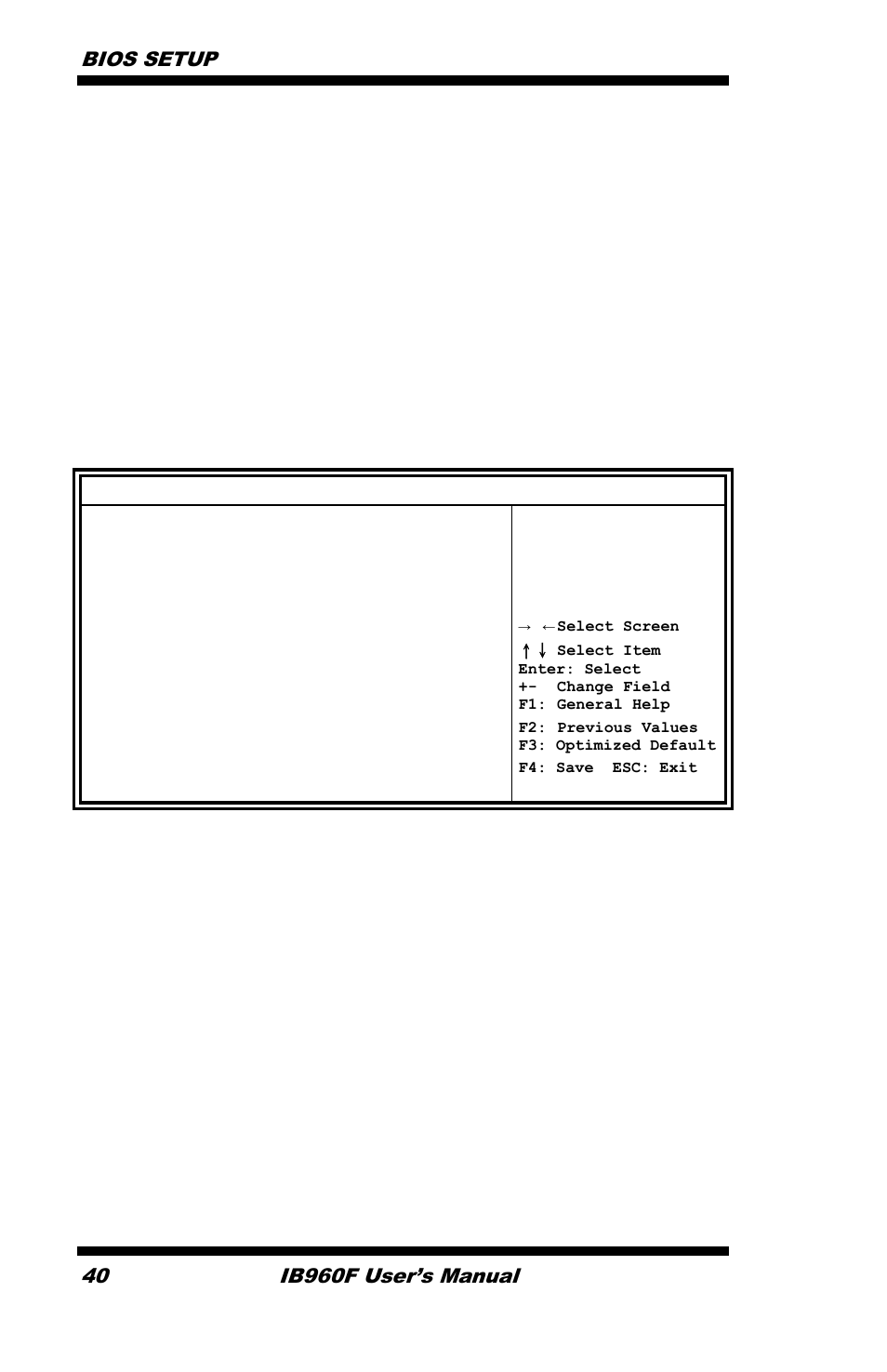 Gbe controller this is constantly enabled, Wake on lan from s5 wake on lan from s5 help, Bios setup | Ib960f user’s manual | IBASE IB960 User Manual | Page 44 / 64