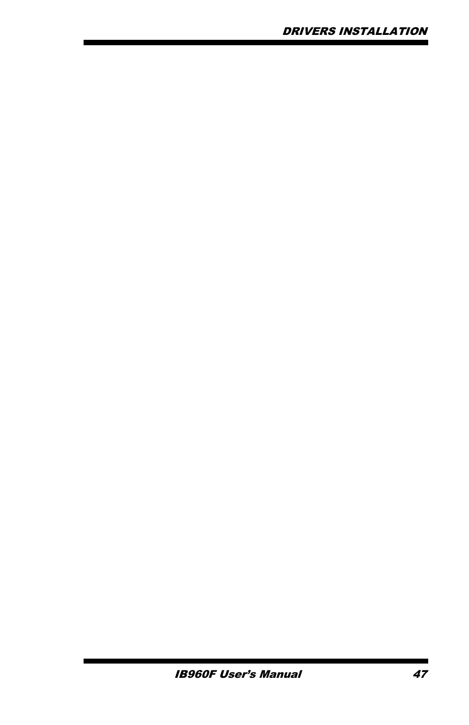 Drivers installation | IBASE IB960 User Manual | Page 51 / 64
