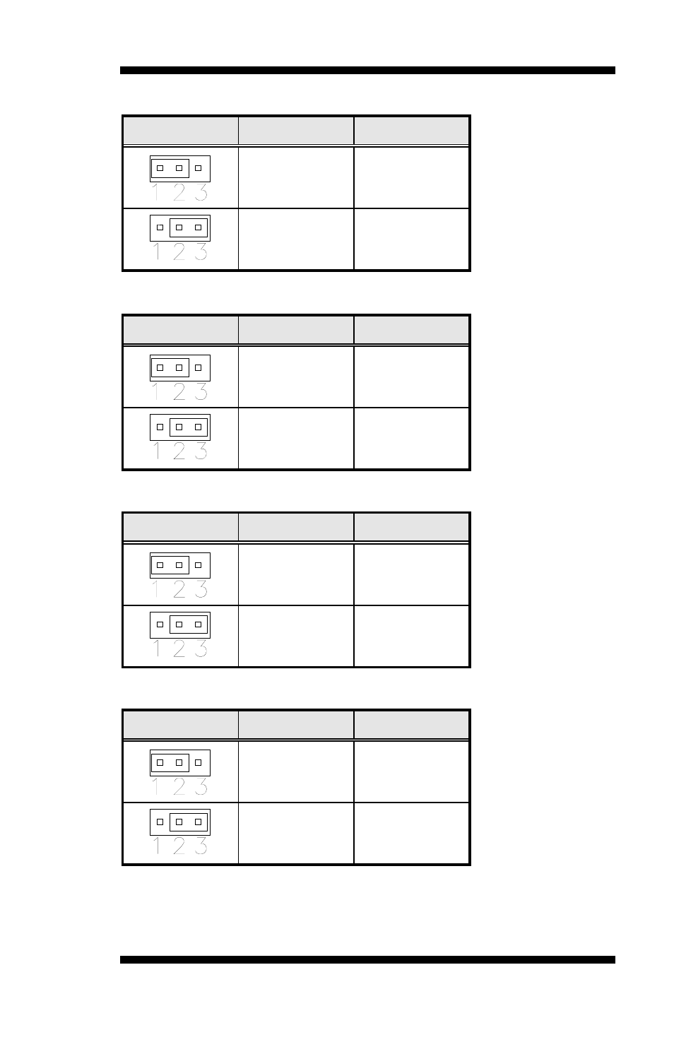 Jp12: usb0, usb1 (cn1, j24) power setting, Jp13: usb2, usb3 (j17) power setting, Jp14: usb4, usb5 (j18) power setting | Jp15: usb6, usb7 (j19) power setting, Jp12 setting function, Jp13 setting function, Jp14 setting function, Jp15 setting function | IBASE IB827 User Manual | Page 17 / 66