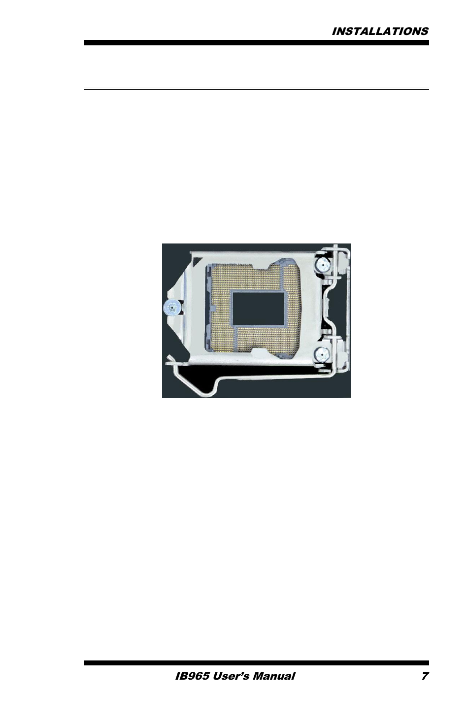 Installing the cpu | IBASE IB965 User Manual | Page 11 / 80