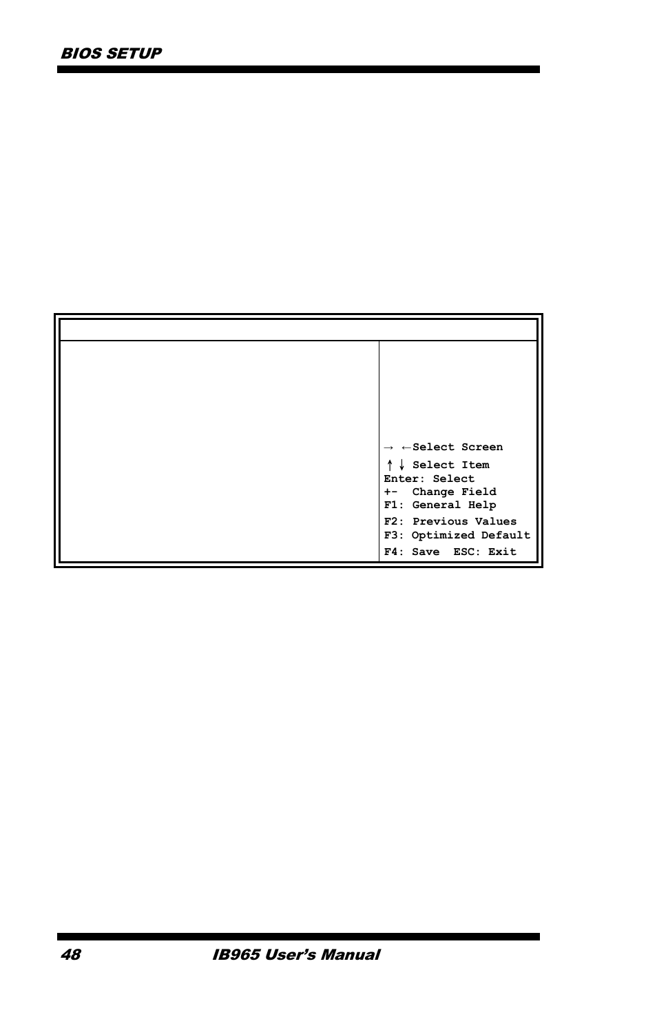 Csm parameters, Boot option priorities sets the system boot order, Bios setup | Ib965 user’s manual | IBASE IB965 User Manual | Page 52 / 80