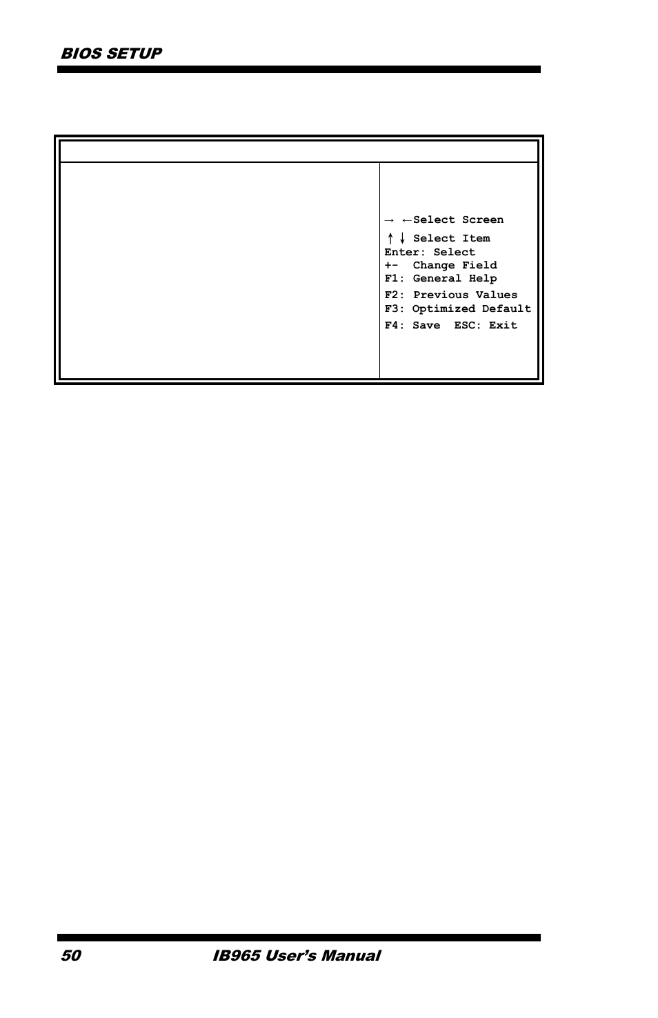 Save & exit settings, Bios setup, Ib965 user’s manual | IBASE IB965 User Manual | Page 54 / 80