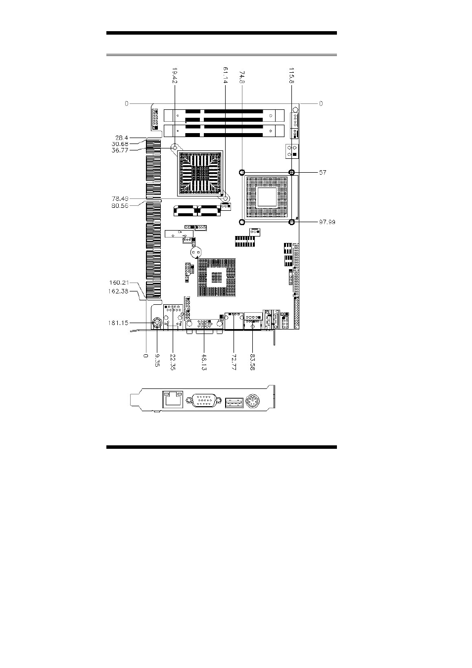 Board dimensions | IBASE IB946 User Manual | Page 8 / 62