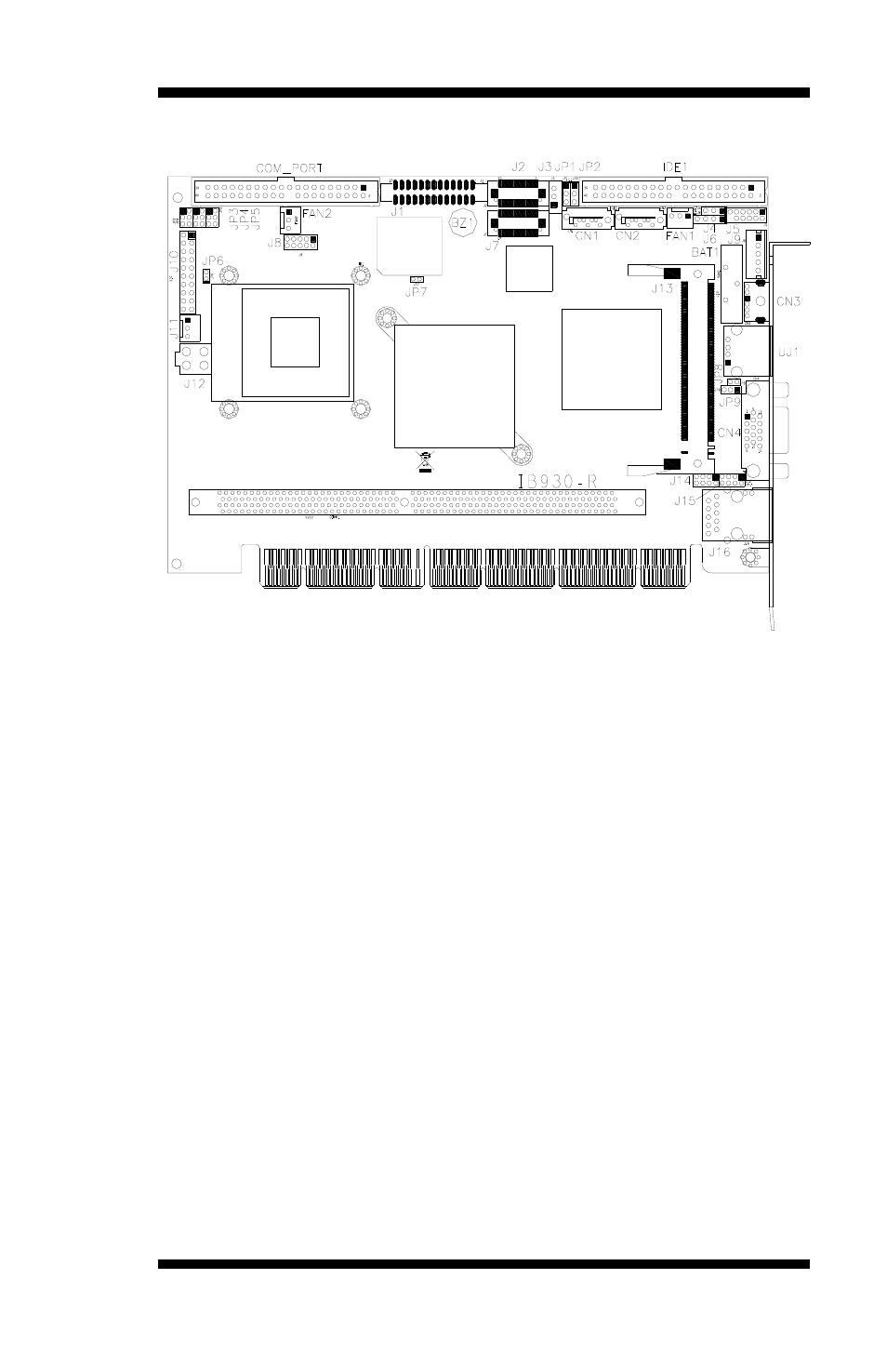 Jumper locations on ib930 | IBASE IB930 User Manual | Page 13 / 62