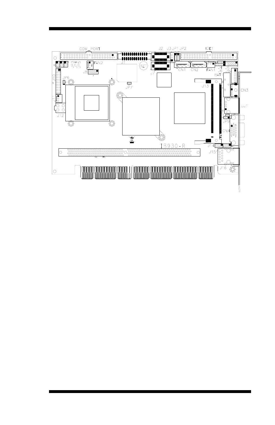Connector locations on ib930 | IBASE IB930 User Manual | Page 17 / 62