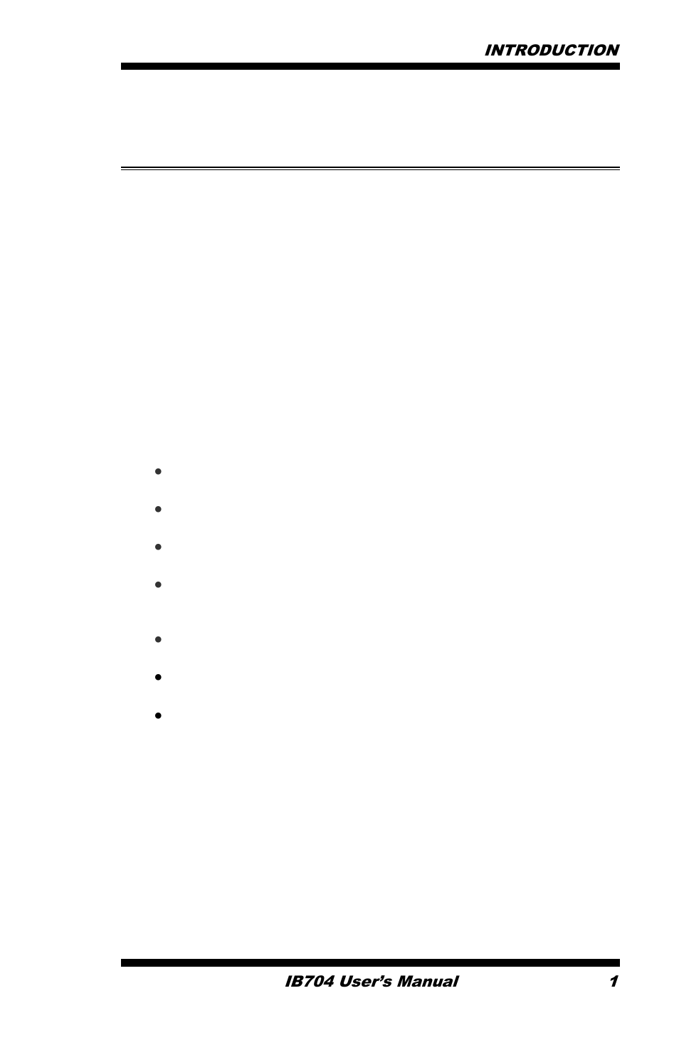 Introduction, Product description | IBASE IB704 User Manual | Page 5 / 51