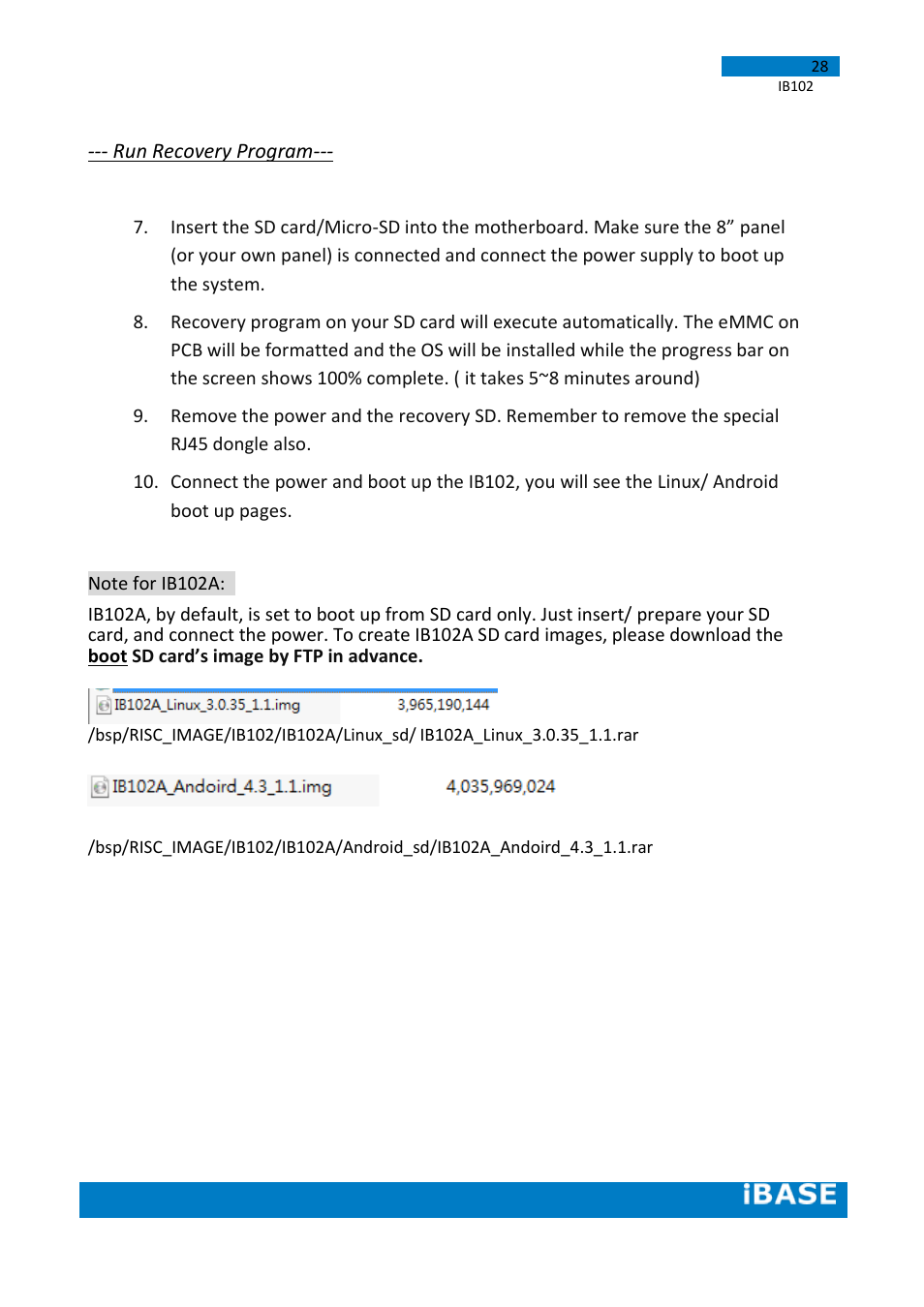 IBASE IB102 User Manual | Page 28 / 67