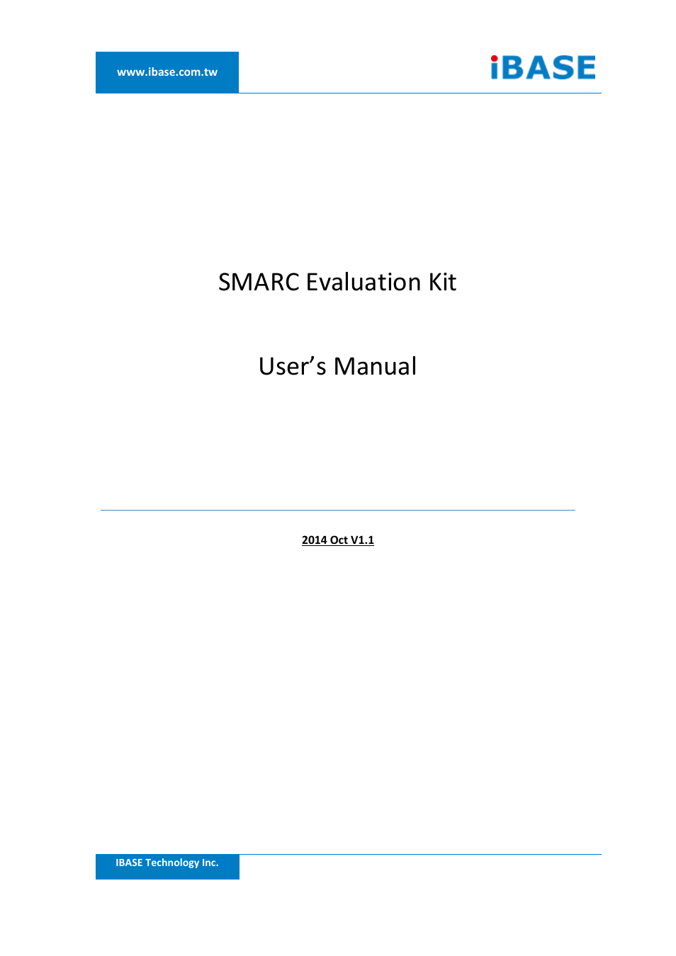 IBASE SMARC Evaluation Kit User Manual | 93 pages