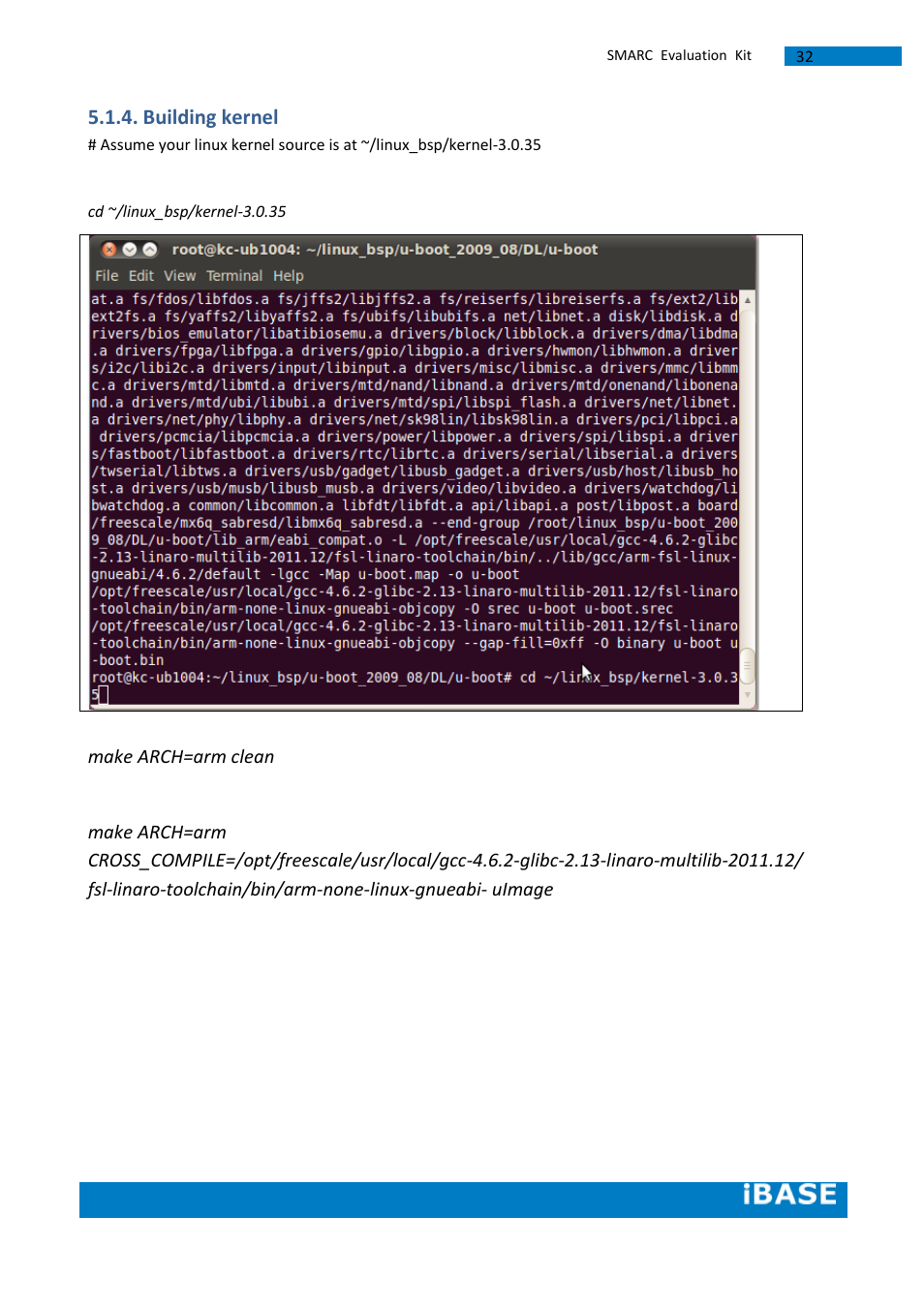 Building kernel | IBASE SMARC Evaluation Kit User Manual | Page 58 / 93
