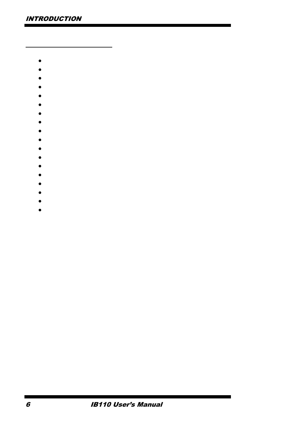 IBASE IB110 User Manual | Page 6 / 29