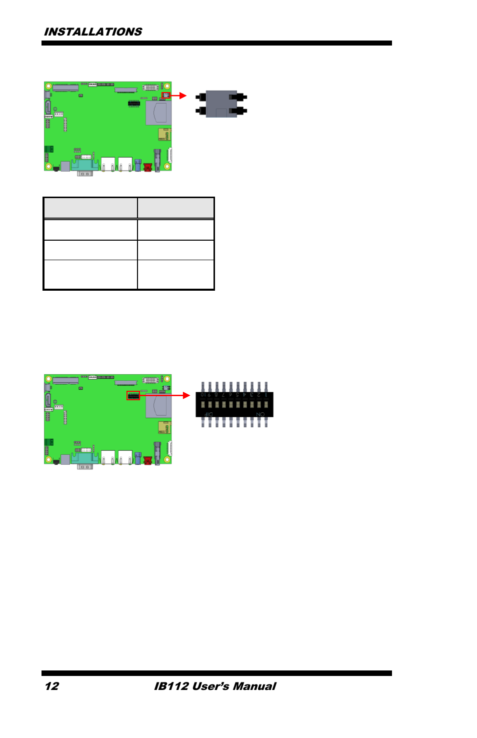 IBASE IB112 User Manual | Page 12 / 35