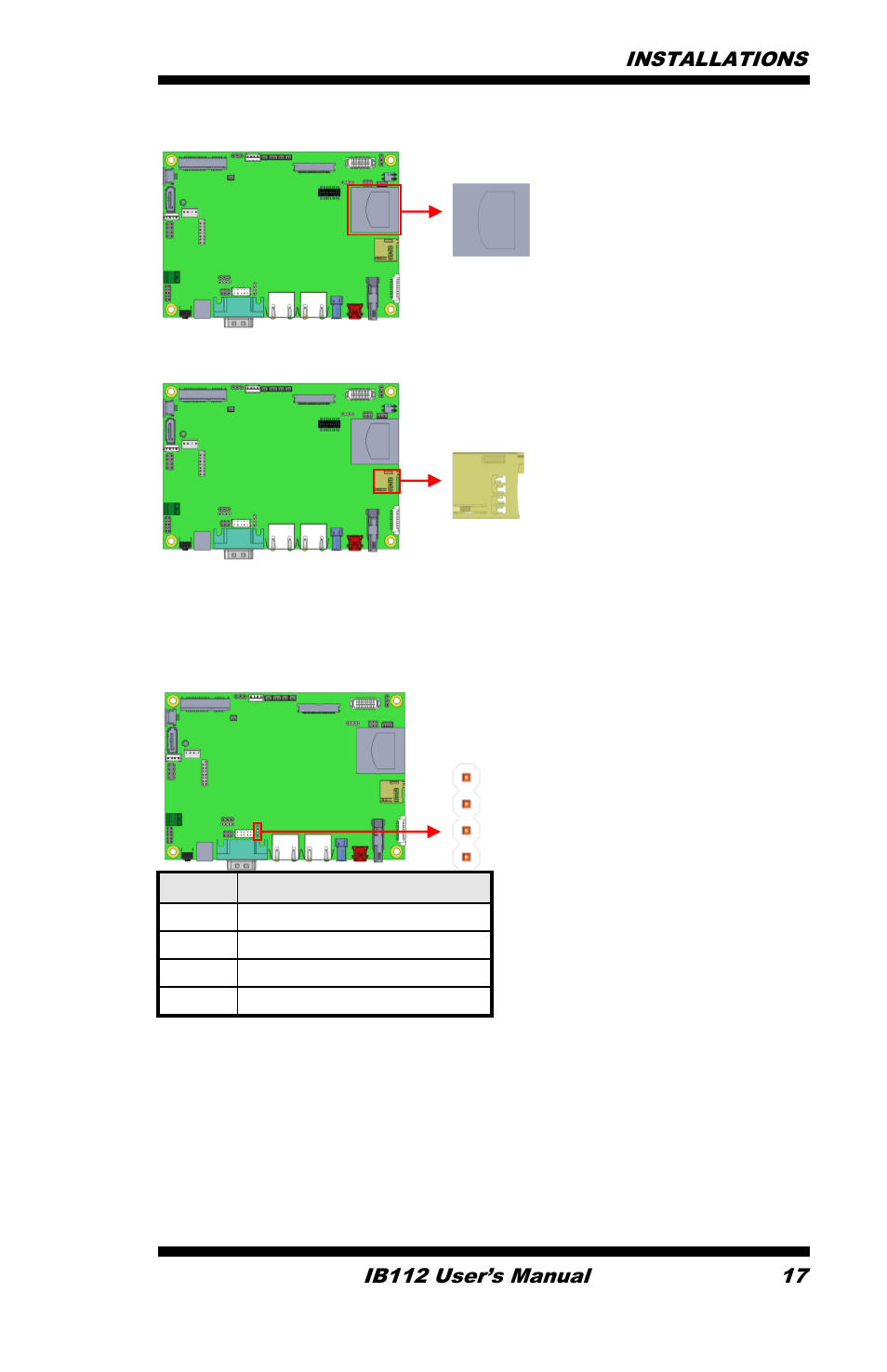 IBASE IB112 User Manual | Page 17 / 35