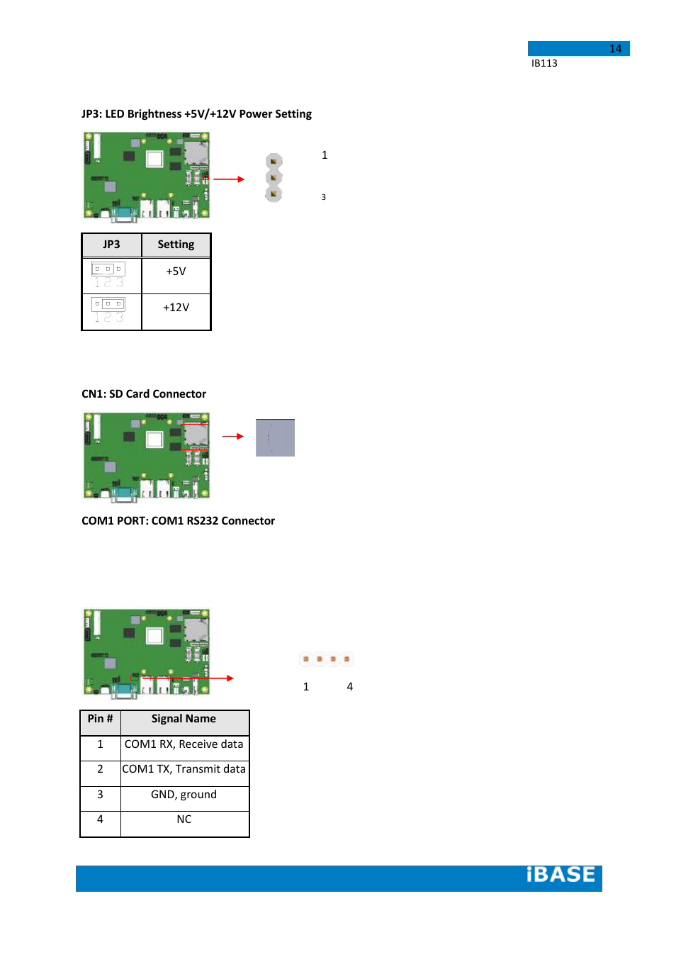 IBASE IB113 User Manual | Page 14 / 63