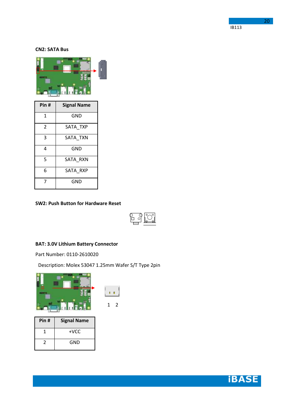 IBASE IB113 User Manual | Page 20 / 63