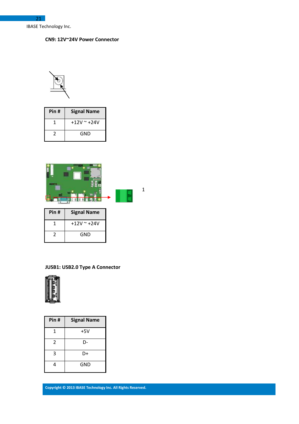 IBASE IB113 User Manual | Page 21 / 63